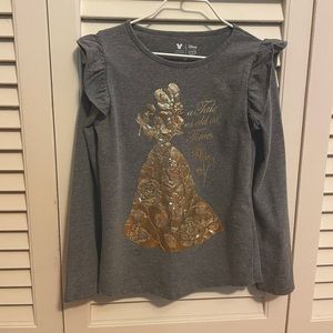 SOLD Beauty & the Beast Long-Sleeve Sequin Shirt 6X